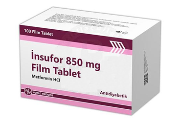 INSUFOR 850 MG таблетки покрытые оболочкой (100 ADET)