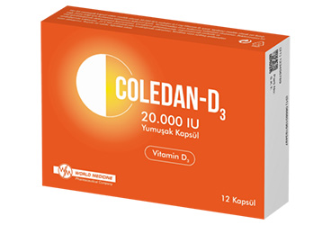 COLEDAN-D3 20.000 I.U. ΠΌΡΠ³ΠΊΠΈΠ΅ ΠΊΠ°ΠΏΡΡΠ»Ρ (12 ΠΊΠ°ΠΏΡΡΠ»Ρ)