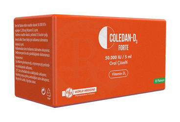 COLEDAN-D3 Forte 50.000 IU/5 ML раствор для приёма внутрь (8 флакон)