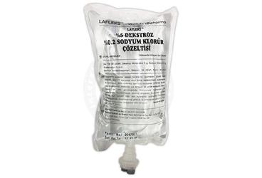 LAFLEKS %5 DEKSTROZ %0,2 SODYUM KLORUR COZELTISI 500 ML(SETSIZ) PP TORBA