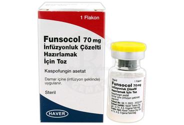 FUNSOCOL 70 MG раствор для инфузий HAZIRLAMAK ICIN порошок (1 флакон)