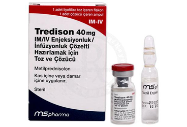 TREDISON 40 MG IM/IV ENJEKSIYONLUK/раствор для инфузий HAZIRLAMAK ICIN порошок VE COZUCU (1 флакон + 1 COZUCU ампулы)