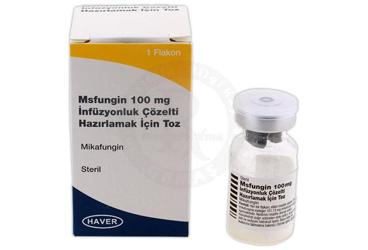 MSFUNGIN 100 MG раствор для инфузий HAZIRLAMAK ICIN порошок