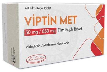 VIPTIN MET 50 MG / 850 MG таблетки покрытые оболочкой (60 таблетки)