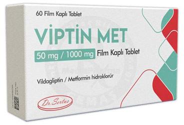 VIPTIN MET 50 MG / 1000 MG таблетки покрытые оболочкой (60 таблетки)