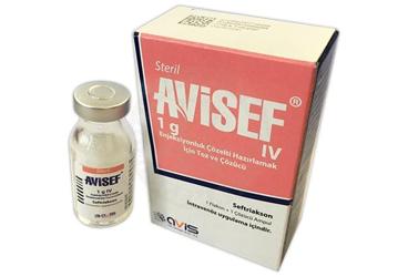 AVISEF 1 G IV раствор для инъекций HAZIRLAMAK ICIN порошок VE COZUCU (1 флакон+ 1 COZUCU ампулы)