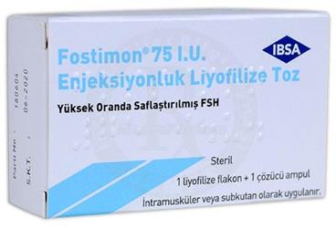 FOSTIMON 75 IU ENJEKSIYONLUK лиофилизированный порошок (1 флакон)