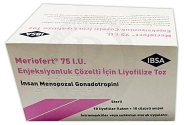 MERIOFERT 75 IU раствор для инъекций ICIN лиофилизированный порошок (10 ADET)