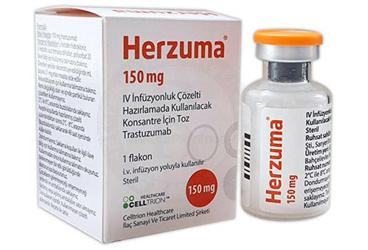 HERZUMA 150 MG I.V. раствор для инфузий HAZIRLAMADA KULLANILACAK KONSANTRE ICIN порошок (1 флакон)
