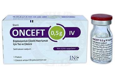 ONCEFT 0,5 G IV раствор для инъекций HAZIRLAMAK ICIN порошок VE COZUCU