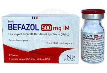 BEFAZOL 500 MG IM раствор для инъекций HAZIRLAMAK ICIN порошок VE COZUCU