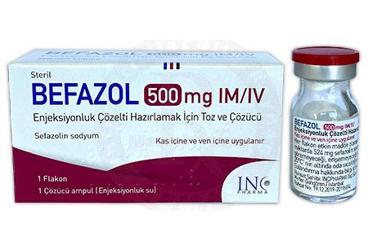 BEFAZOL 500 MG IM/IV раствор для инъекций HAZIRLAMAK ICIN порошок VE COZUCU