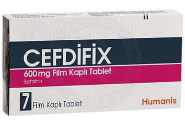 CEFDIFIX 600 MG таблетки покрытые оболочкой (7 таблетки покрытые оболочкой)