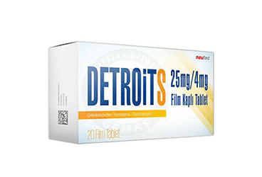 DETROITS 25MG/4MG таблетки покрытые оболочкой (20 таблетки)