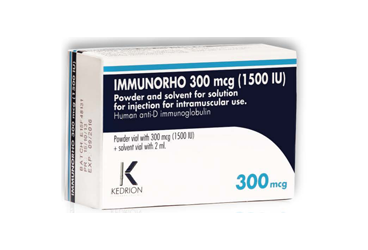 IMMUNORHO 300 MIKROGRAM (1500 IU) / 2 ML внутримышечная инъекция ICIN лиофилизированный порошок ICEREN флакон