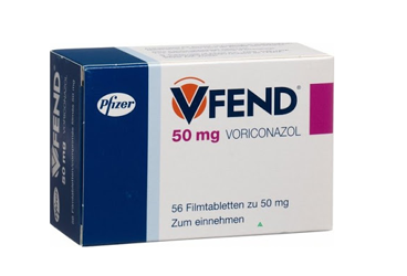 VFEND 50 MG 30 таблетки покрытые оболочкой — фото упаковки