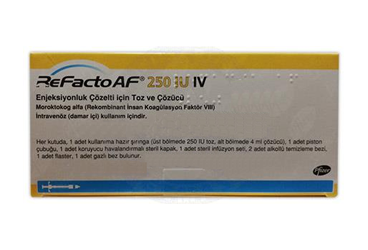 REFACTO AF 250 IU IV раствор для инъекций ICIN порошок VE COZUCU 1 флакон
