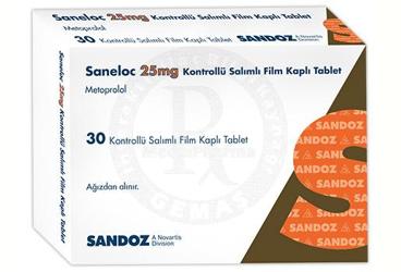 SANELOC 25 MG KONTROLLU SALIMLI таблетки покрытые оболочкой (30 таблетки)