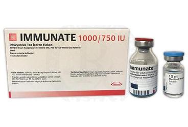 IMMUNATE 1000 IU / 750 IU внутривенная инфузияLUK порошок ICEREN флакон