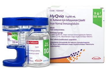 HYQVIA 5 G /50 ML SC KULLANIM ICIN раствор для инфузий ICEREN флакон (2 флакон)