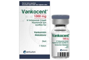 VANKOCENT 1000 MG IV раствор для инфузий HAZIRLAMAK ICIN лиофилизированный порошок