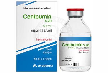 CENTBUMIN %20, 50 ML INFUZYONLUK ÇOZELTI (1 флакон)