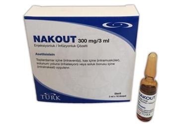NAKOUT 300 MG/ 3 ML ENJEKSIYONLUK/раствор для инфузий