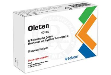 OLETEN 40 MG IV раствор для инъекций HAZIRLAMAK ICIN лиофилизированный порошок VE COZUCU (1 флакон)