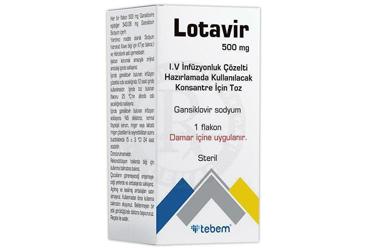 LOTAVIR 500 MG I.V. раствор для инфузий HAZIRLAMADA KULLANILACAK KONSANTRE ICIN порошок (1 флакон)