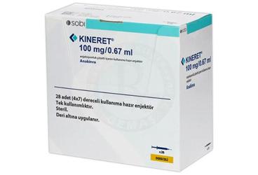 KINERET 100 MG/ 0.67 ML раствор для инъекций ICEREN готовый к применению шприц-ручка (28 шприц-ручка)