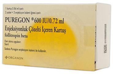PUREGON 600 IU/ 0.72 ML S.C. ENJ.ICIN SOL. ICEREN 1 KARTUS