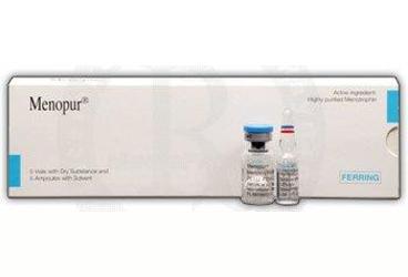 MENOPUR 75 IU IM VE подкожная инъекция İÇİN порошок İÇEREN 5 флакон