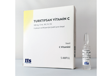 TURKTIPSAN VITAMIN C 500 MG/5 ML IM/IV ENJEKSIYON VE INFUZYON ICIN COZELTI ICEREN ампулы (5 ампулы)