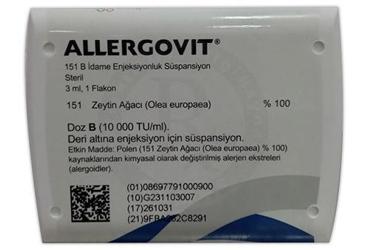 ALLERGOVIT 151 B IDAME ENJEKSIYONLUK суспензия (1 ADET)