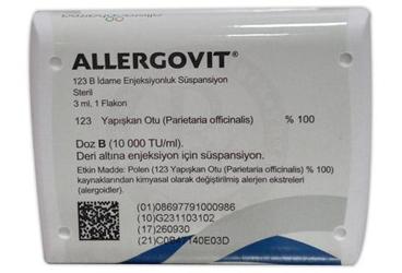 ALLERGOVIT 123 B IDAME ENJEKSIYONLUK суспензия