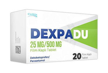 DEXPADU 25 MG /500 MG 20 таблетки покрытые оболочкой