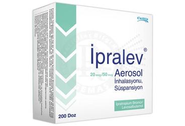 IPRALEV 20 MCG/50 MCG AEROSOL INHALASYONU, суспензия (200 DOZ)