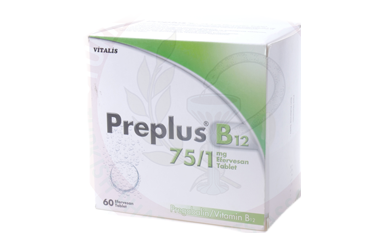 PREPlus B12 75/1 MG 60 шипучие таблетки