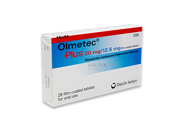 OLMETEC Plus 20 MG/25 MG 28 таблетки покрытые оболочкой