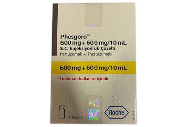 PHESGORO 600 MG+600 MG/10 ML подкожная инъекцияLUK ÇOZELTI (1 флакон)
