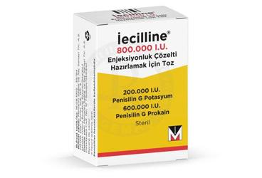 IECILLINE 800.000 IU раствор для инъекций HAZIRLAMAK ICIN порошок (1 флакон)