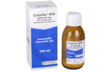 CROXILEX‐BID 200/28 MG суспензия для приёма внутрь HAZIRLAMAK ICIN KURU порошок (70 ML)