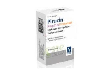 PIRUCIN 50 MG/25 ML IV INTRAVESIKAL ENJ. ICIN LIY.порошок ICEREN флакон