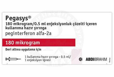 PEGASYS 180 MCG/0,5 ML раствор для инъекций ICEREN готовый к применению SIRINGA (1 ADET)