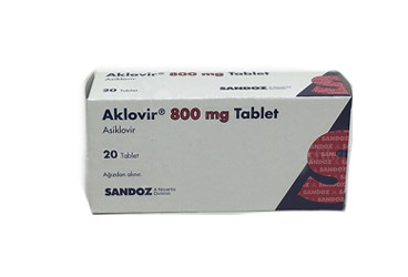 AKLOVIR 800 MG 20 таблетки