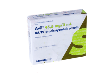AVIL 45,5 MG/2 ML IM/IV раствор для инъекций