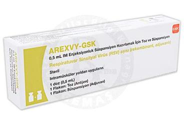 AREXVY-GSK 0,5 ML внутримышечная инъекцияLUK суспензия HAZIRLAMAK ICIN порошок VE суспензия (1 ADET)