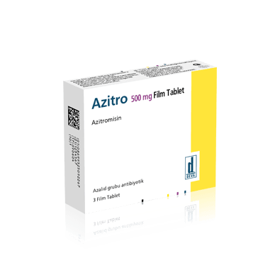 AZITRO 500 MG 3 таблетки покрытые оболочкой — фото упаковки