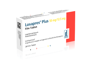 LOSAPRES Plus 50/12,5 MG 28 таблетки покрытые оболочкой