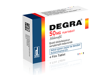 DEGRA 50 MG 4 таблетки покрытые оболочкой